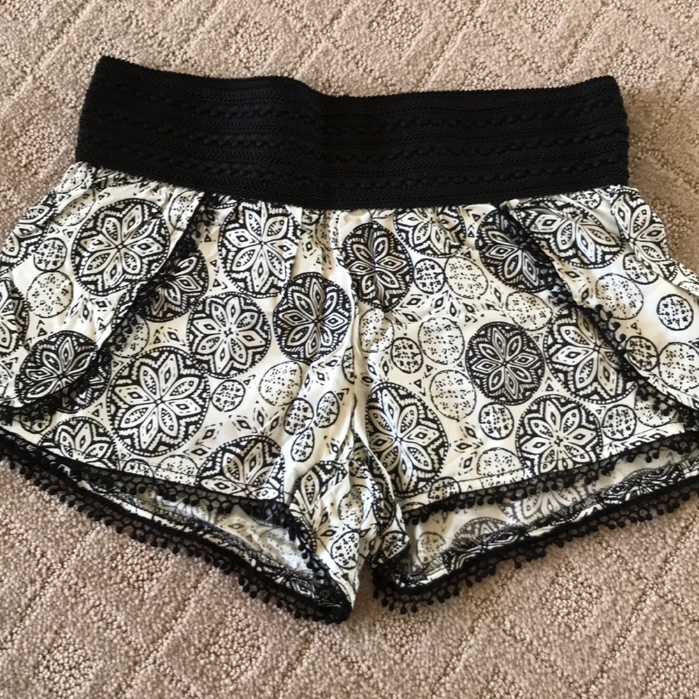 Patterned Flowy Shorts